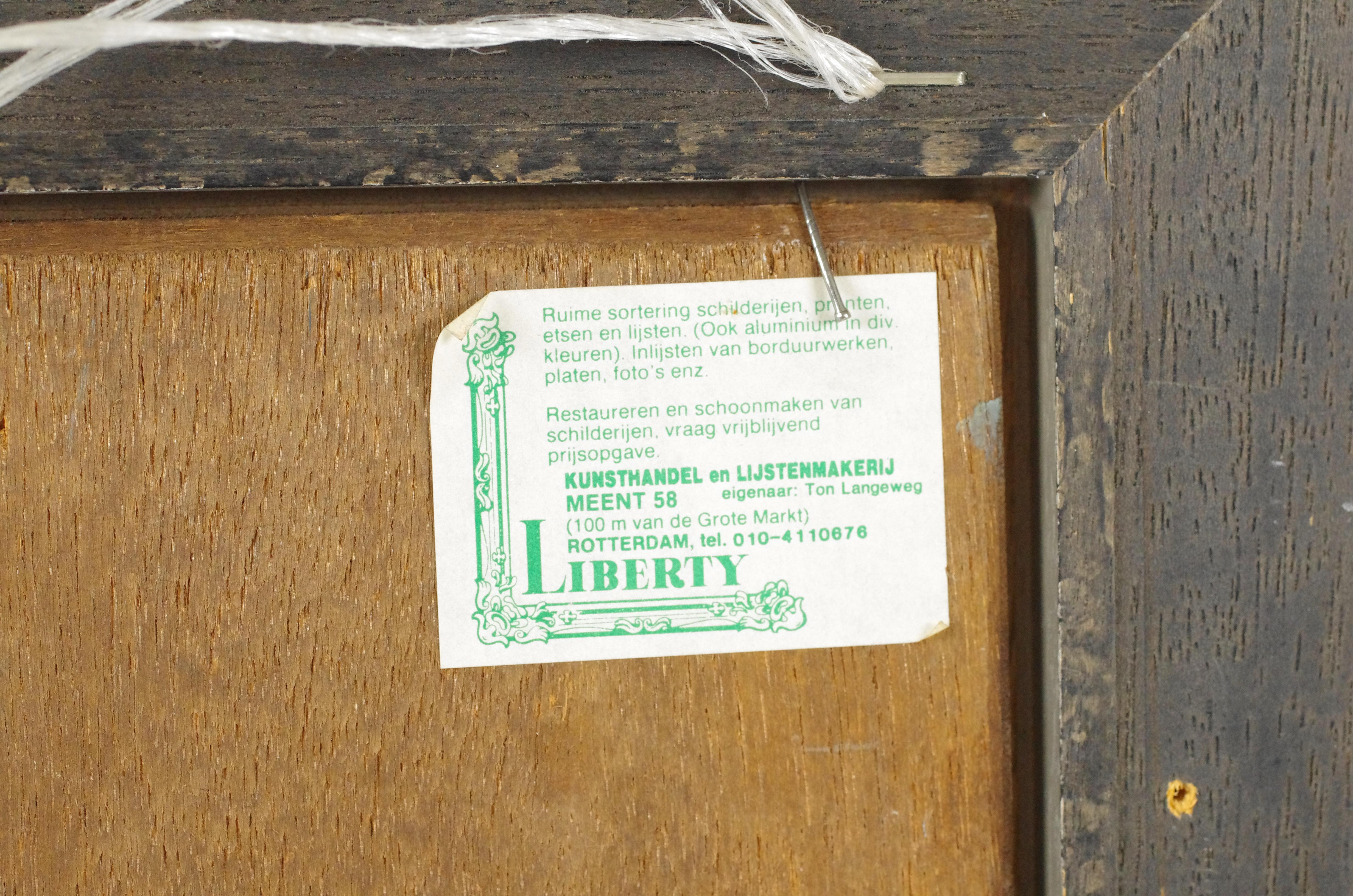 Legno Paesaggio olandese con mulino a vento in vendita