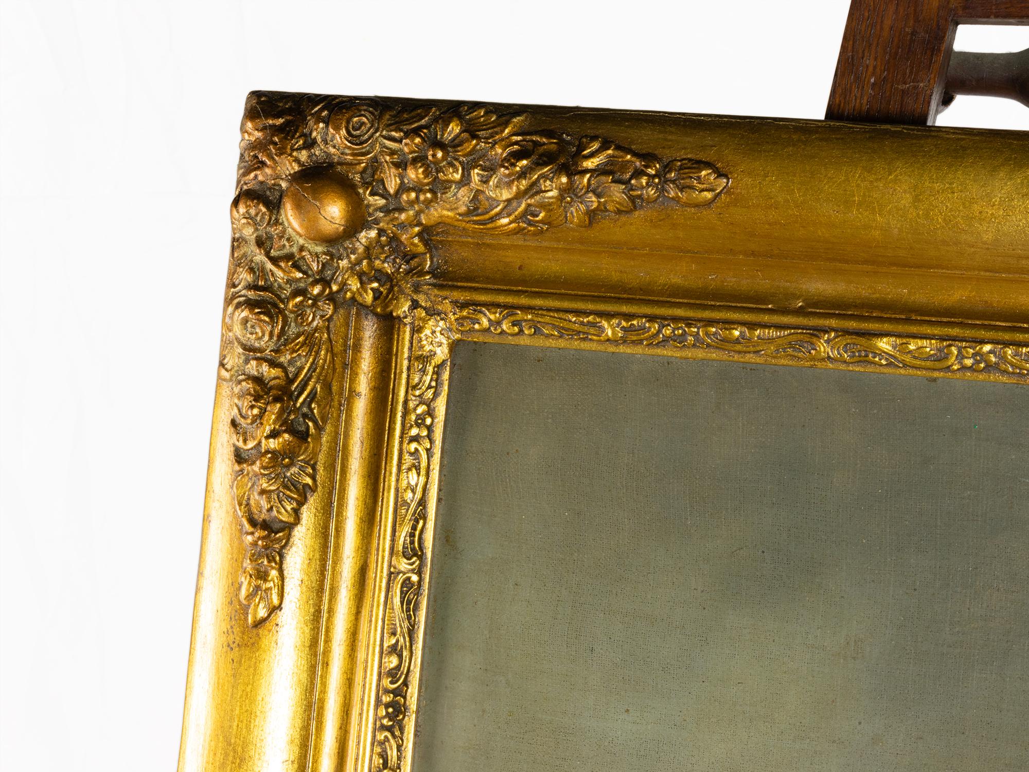 Dutch Winter Landscape, Baroque Style, 19th Century Lienzo en venta