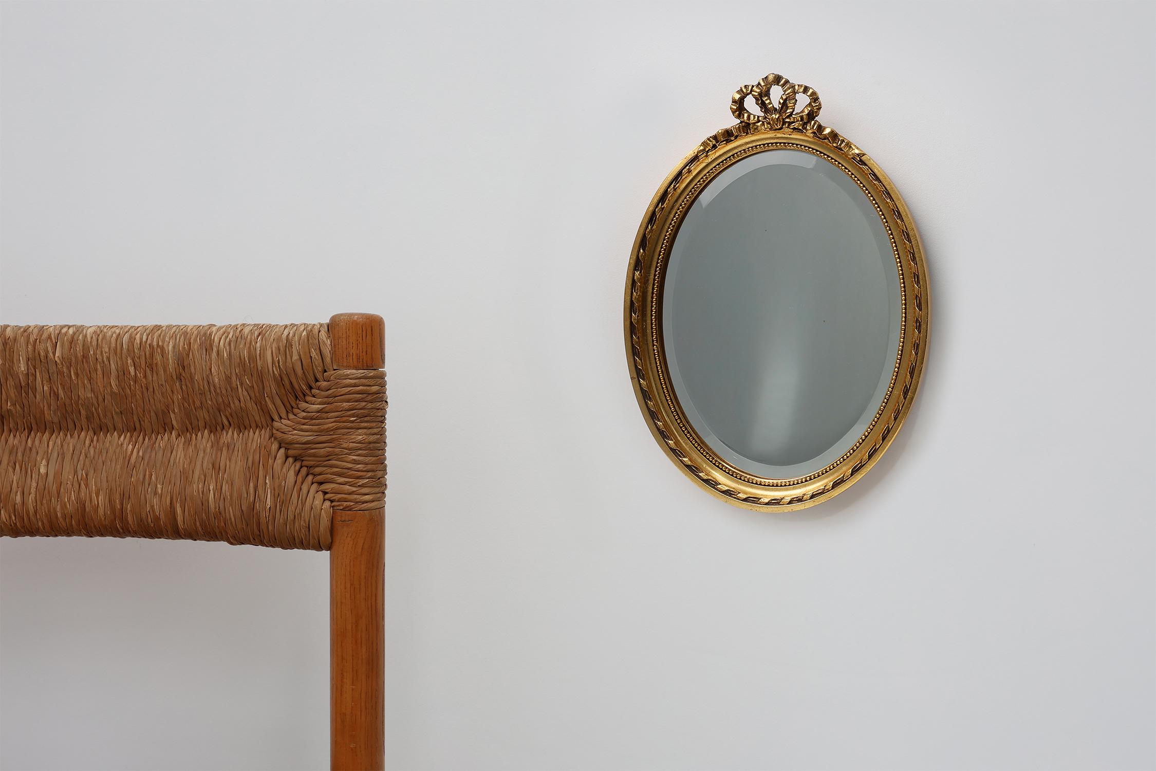 Miroir hollandais en bois et biseauté de style Louis-Philippe laqué par Pieterman, années 1950 en vente 5