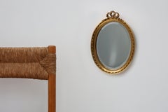 Dutch Wood with Beveled Louis-Philippe Style Mirror labeled Pieterman, 1950s