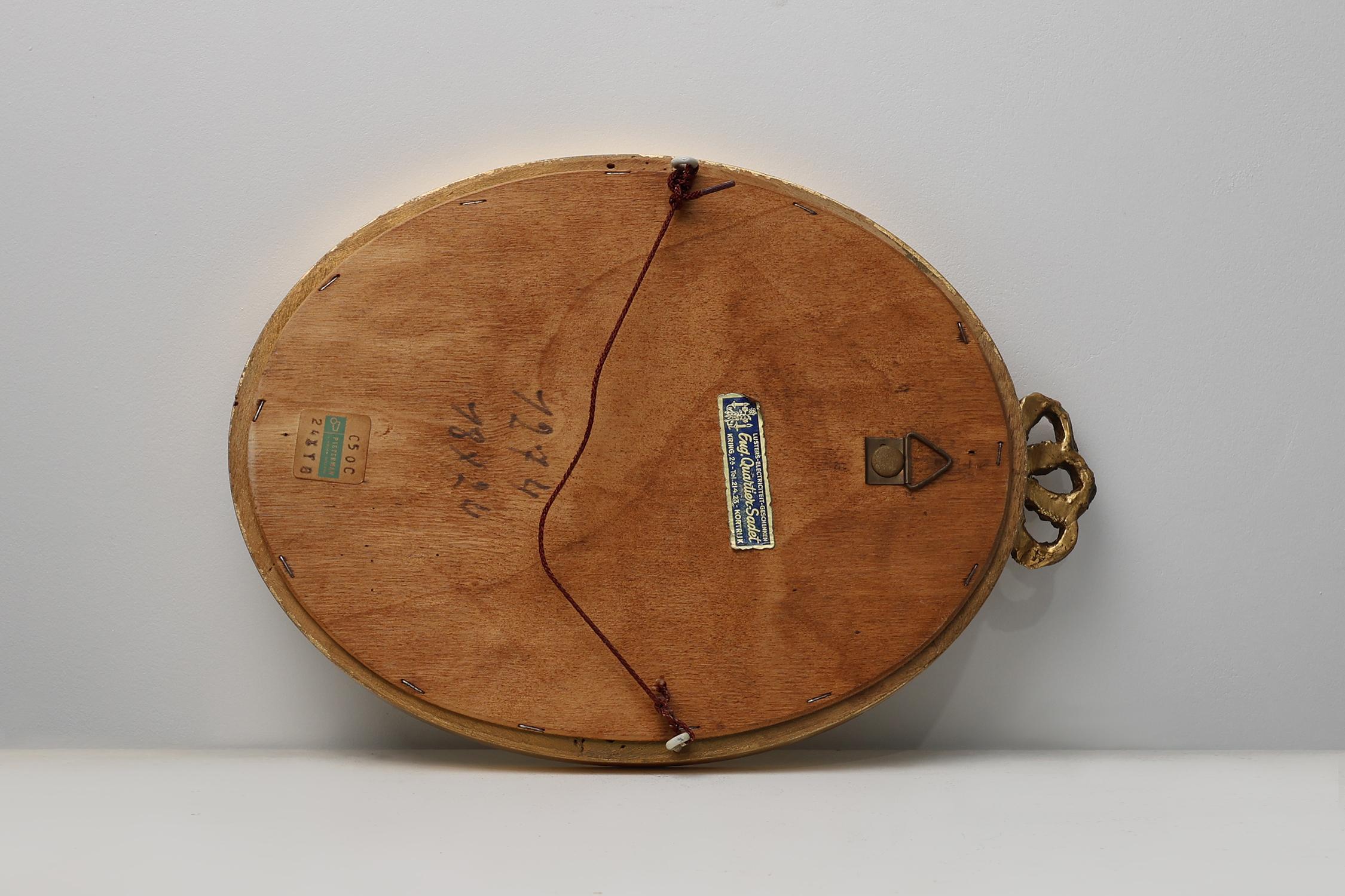 Miroir hollandais en bois et biseauté de style Louis-Philippe laqué par Pieterman, années 1950 en vente 3