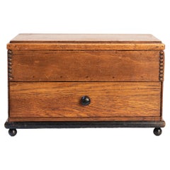 Dutch wooden jewelry box, 1950s