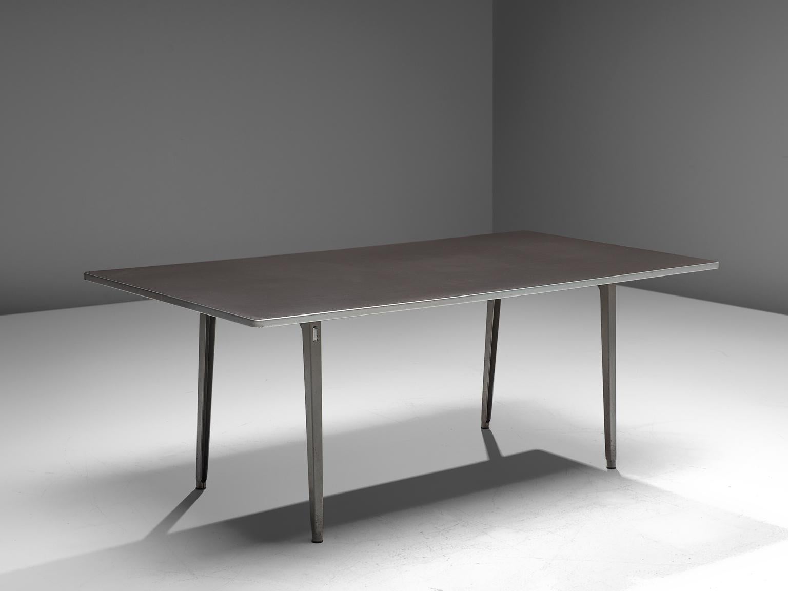 Mid-20th Century Dutch Work Table in Metal by Friso Kramer