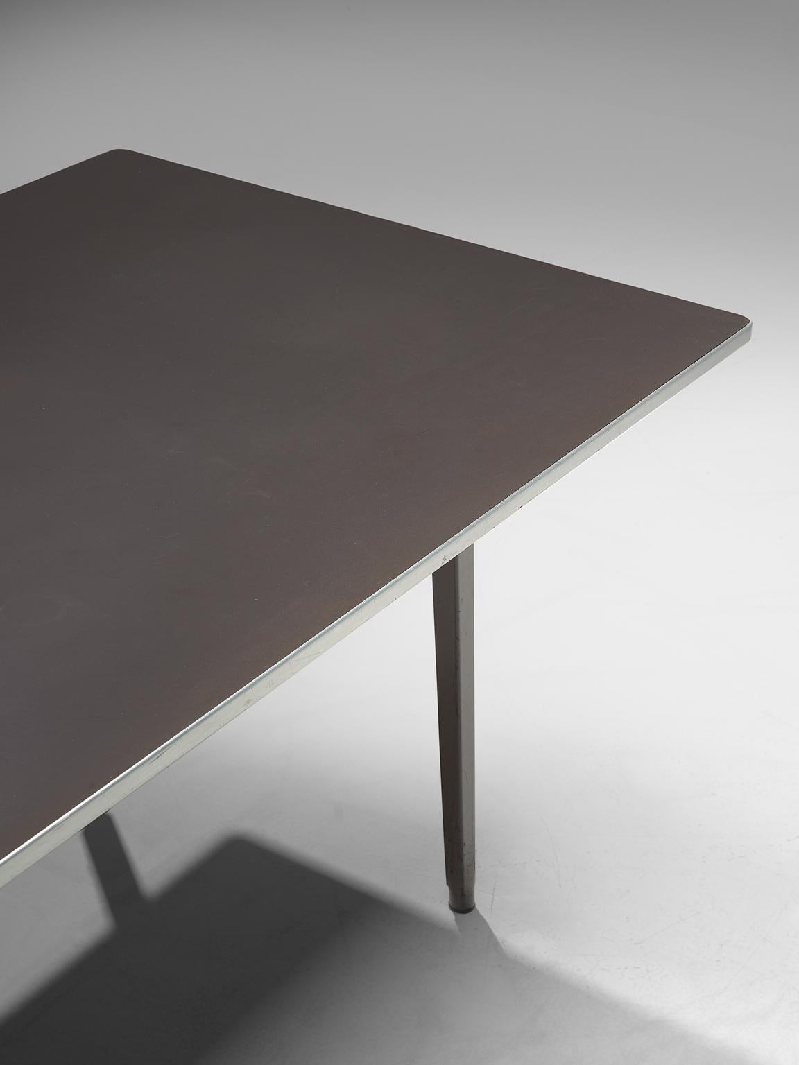 Dutch Work Table in Metal by Friso Kramer 2