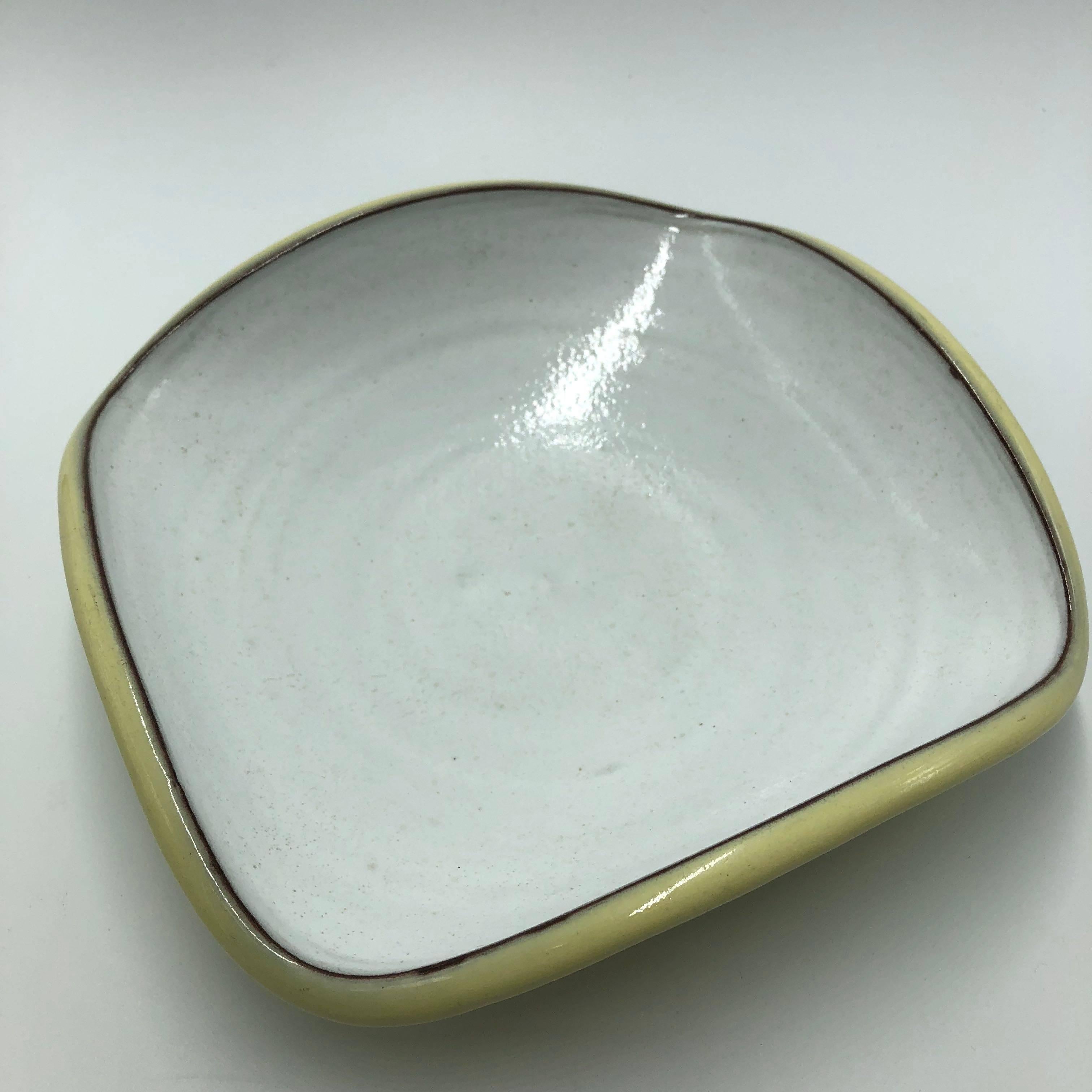 Ceramic Dutch Zaalberg Glazed Dish, 1960s-1970s For Sale