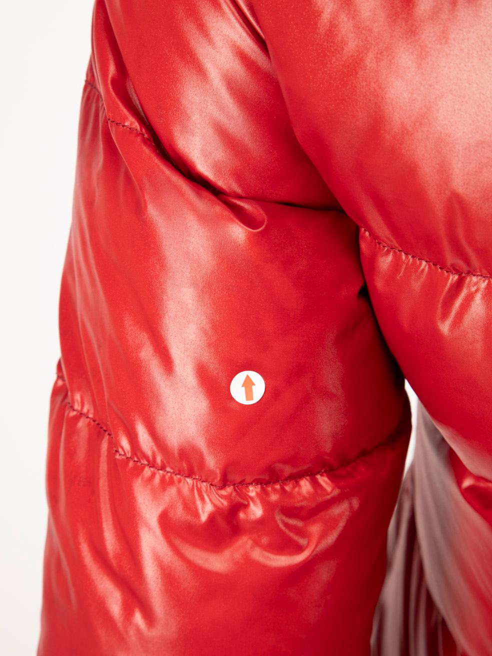 Duvetica Red Full Zip Down Puffer Coat Size XS For Sale 1