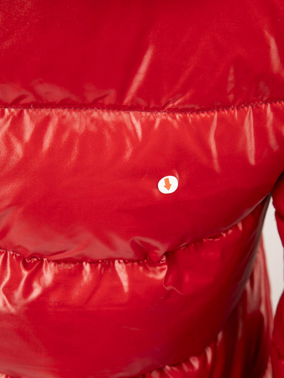 Duvetica Red Full Zip Down Puffer Coat Size XS For Sale 2