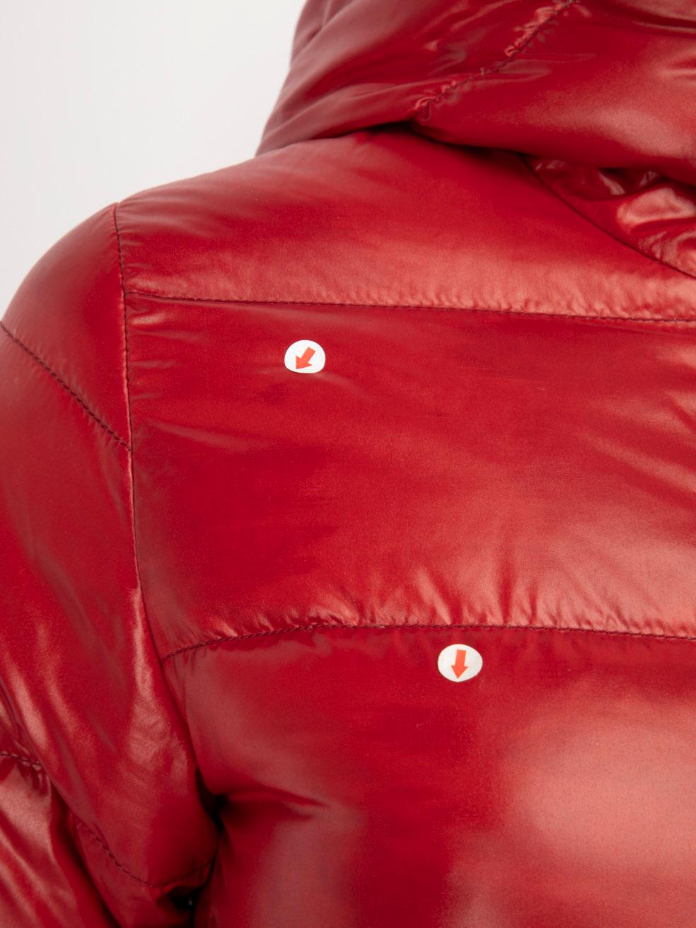 Duvetica Red Full Zip Down Puffer Coat Size XS For Sale 3
