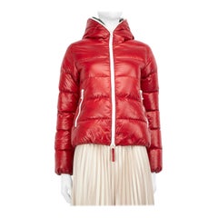 Duvetica Red Full Zip Down Puffer Coat Size XS