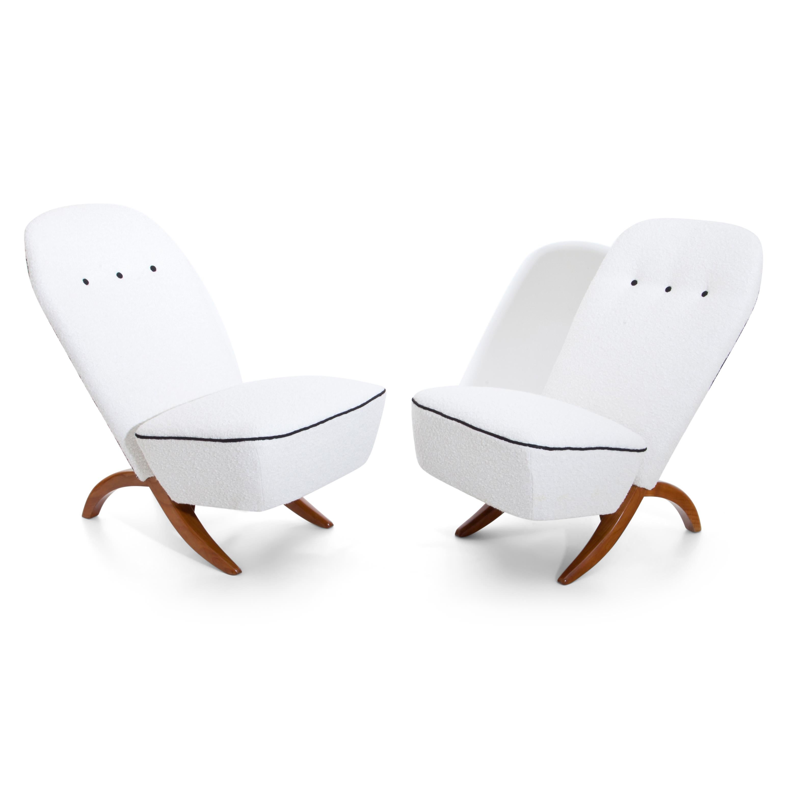 Mid-Century Modern Dux Lounge Chairs, Sweden, Mid-20th Century