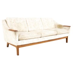 DUX Mid-Century Teak Upholstered Sofa