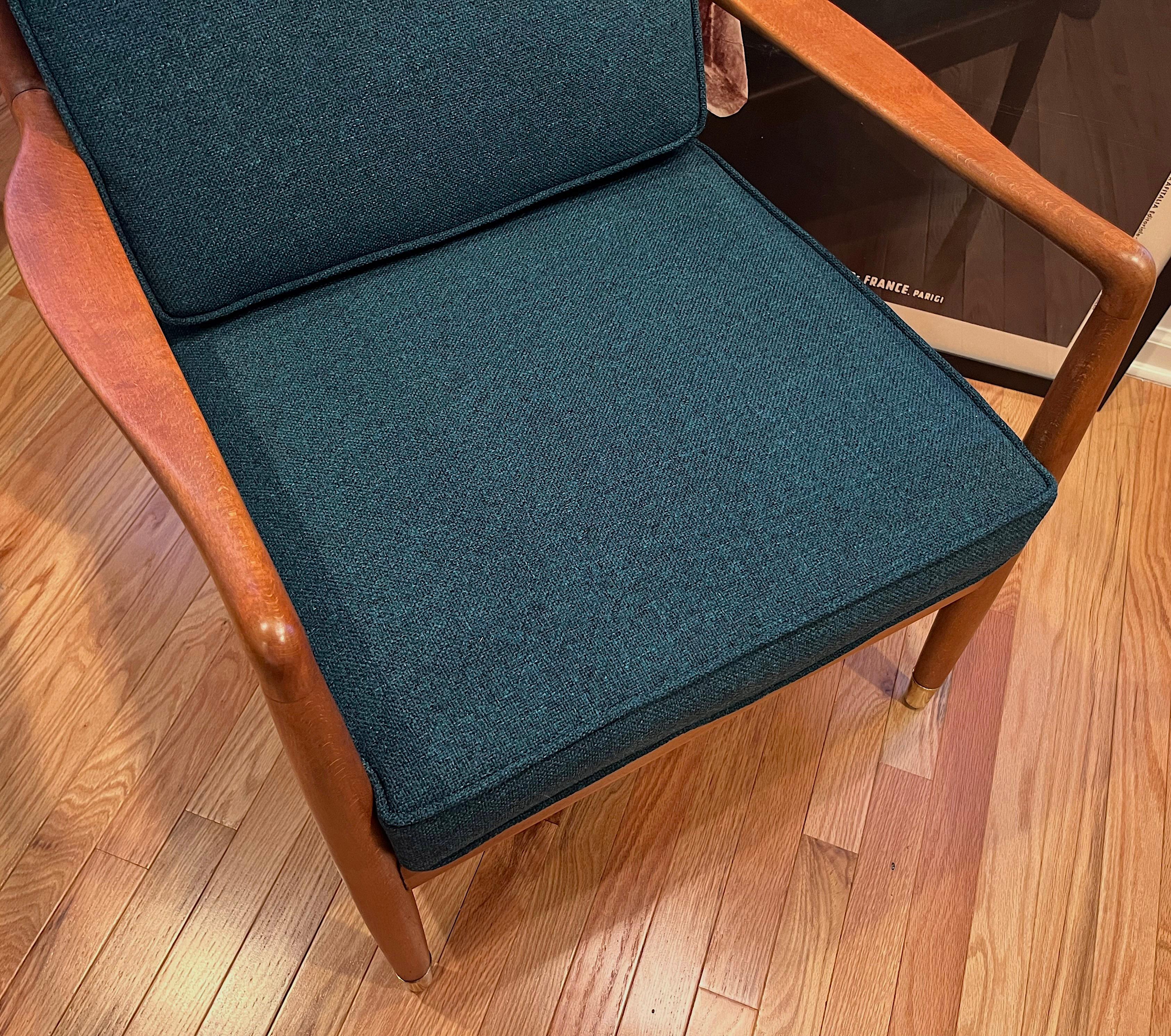 Mid-20th Century Dux of Sweden Teak Armchair by Folke Ohlsson Model USA 75