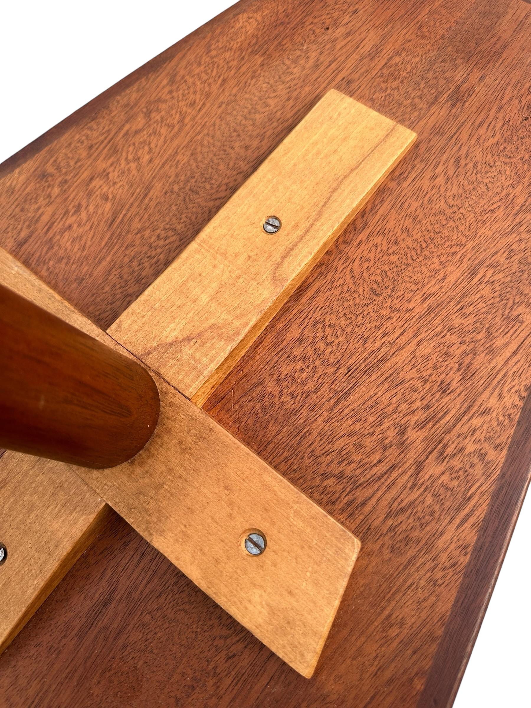 DUX of Sweden Teak Side Table of Unique Form For Sale 6