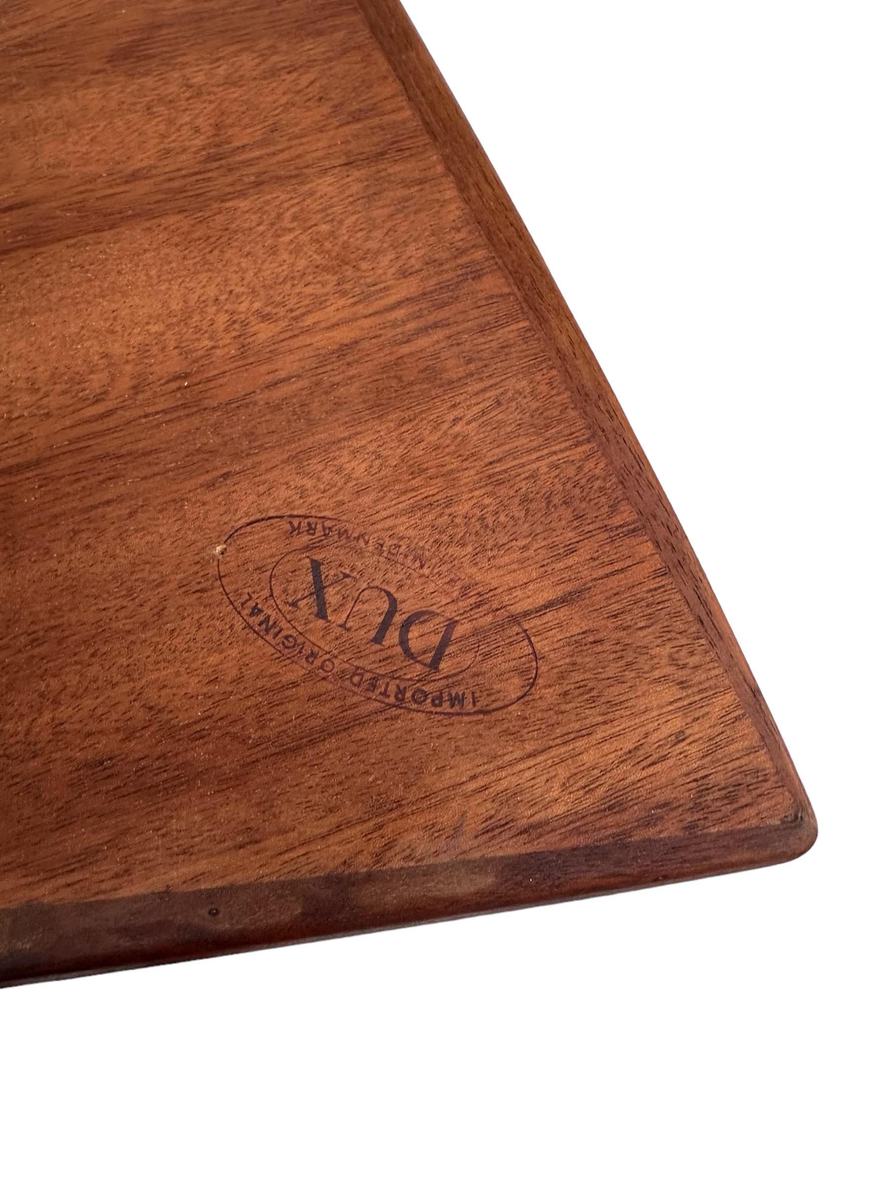 DUX of Sweden Teak Side Table of Unique Form For Sale 7
