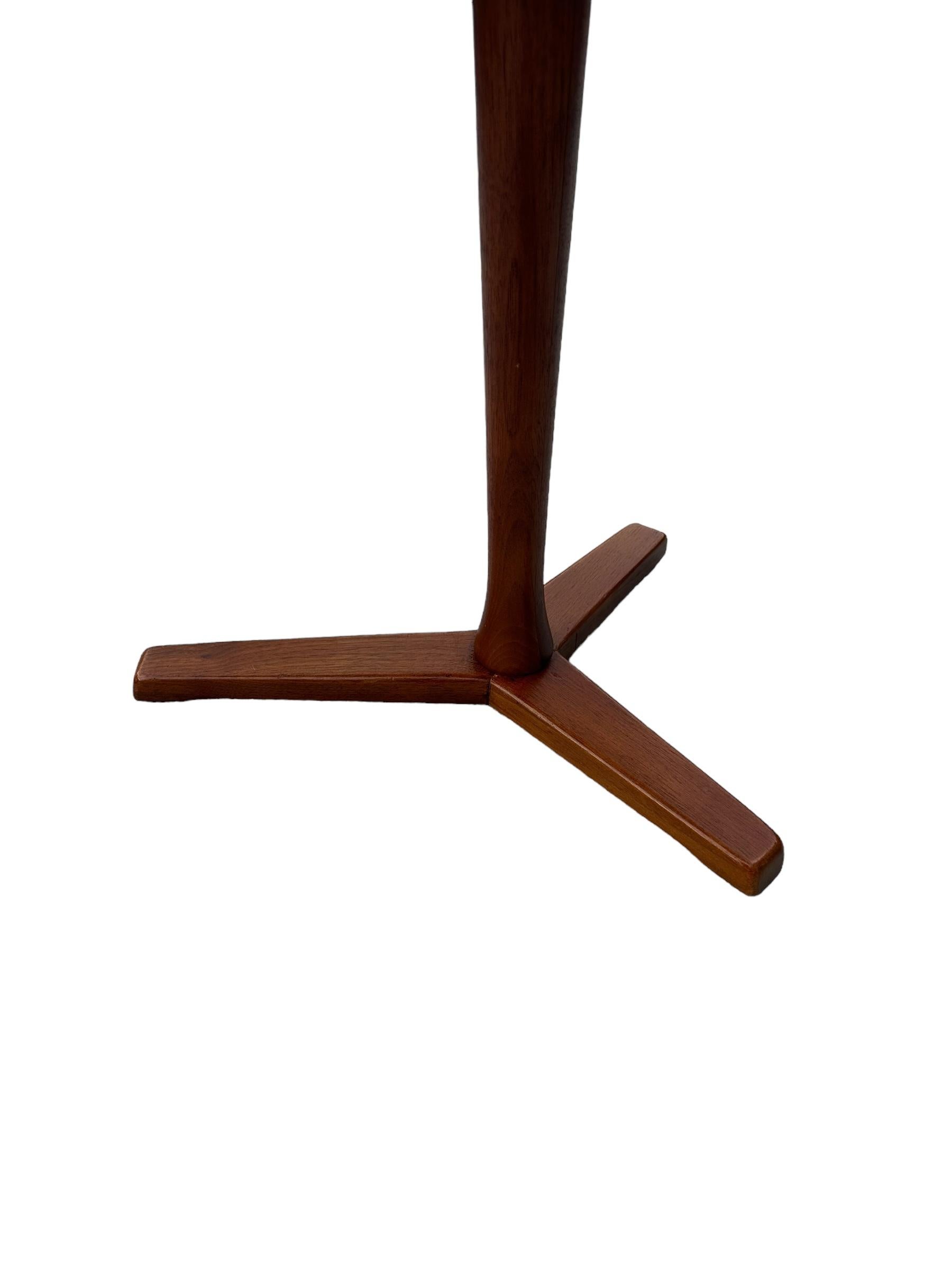 20th Century DUX of Sweden Teak Side Table of Unique Form For Sale