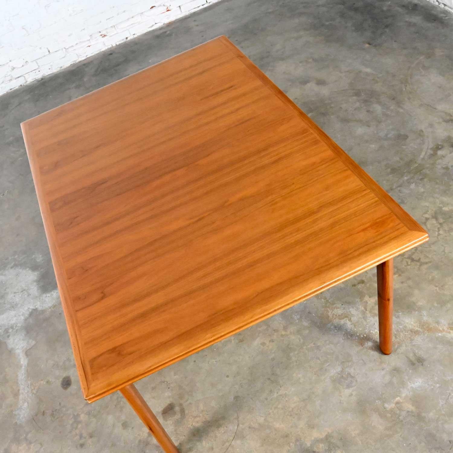 scandinavian teak dining table and chairs