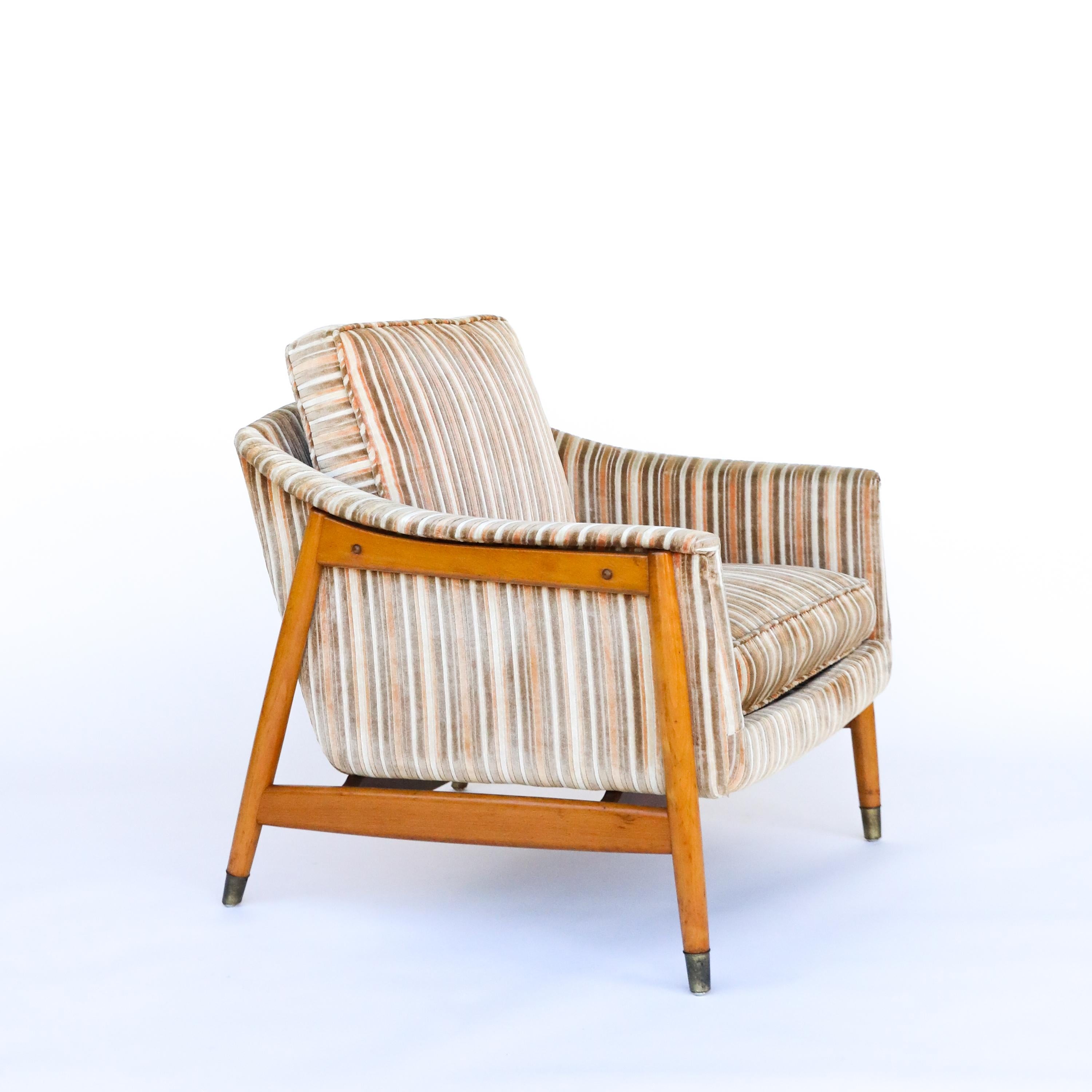 Mid-20th Century Danish Lounge Chair by Folks Ohlsson for DUX