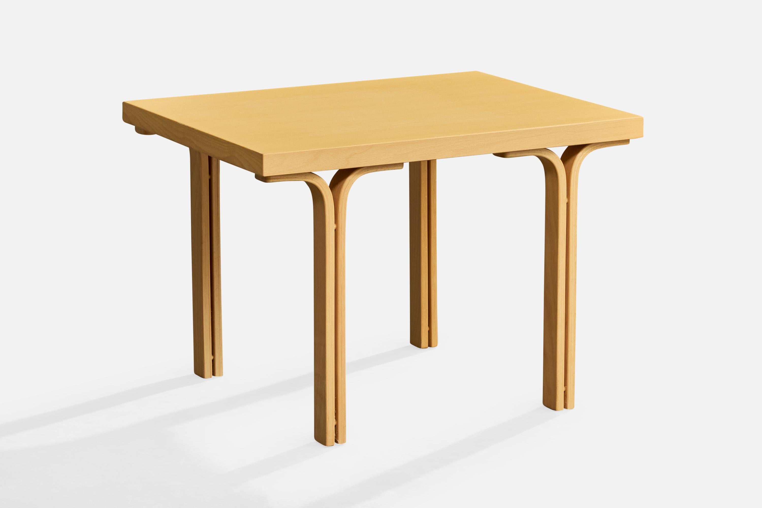 Swedish Dux, Side Tables, Beech, Sweden, 1990s For Sale
