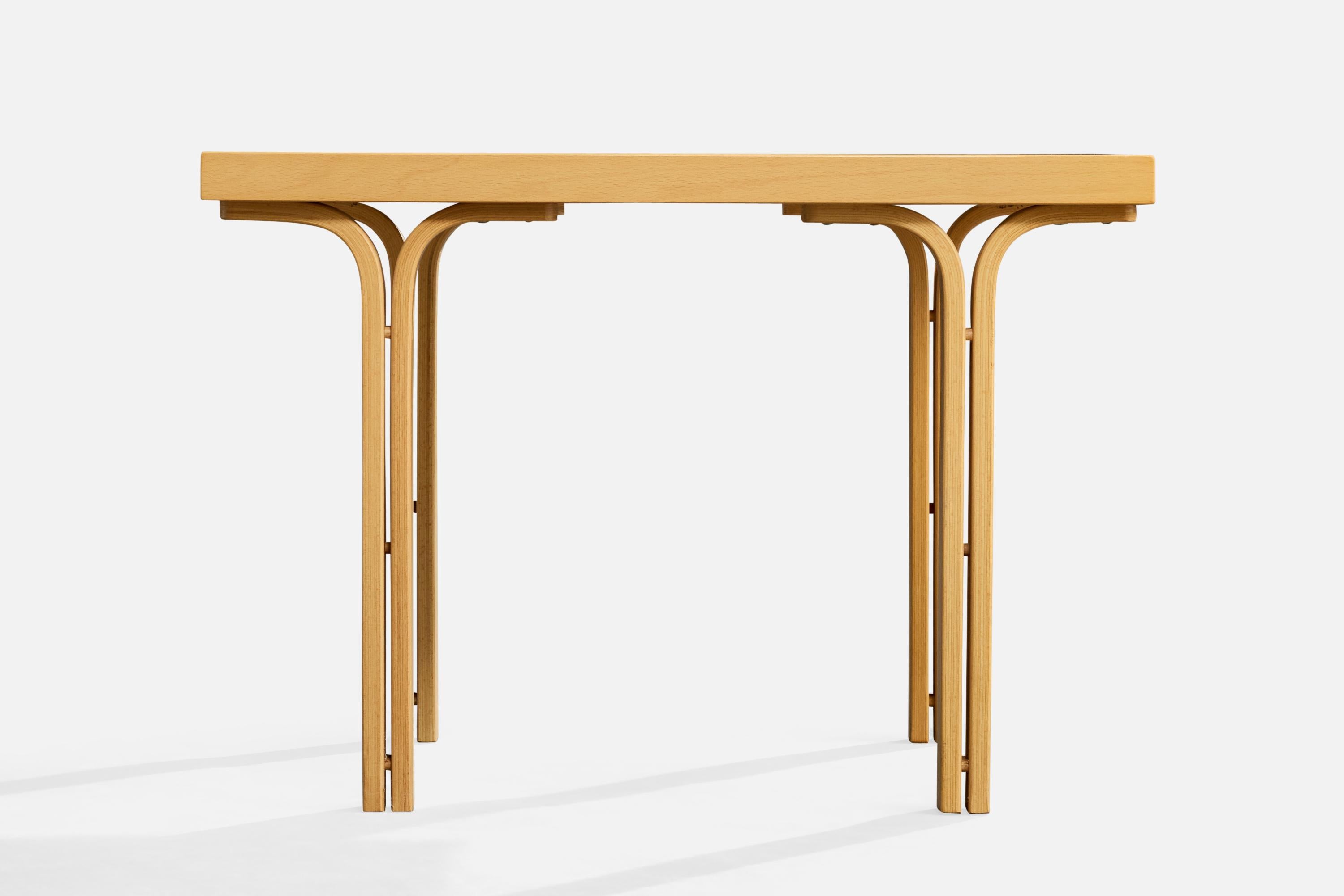 Late 20th Century Dux, Side Tables, Beech, Sweden, 1990s For Sale