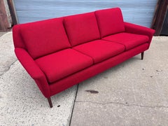 Dux-Sofa, gepolstert, Design aus der Mitte des 20. Jahrhunderts, Folke Ohlsson, neu gepolstert