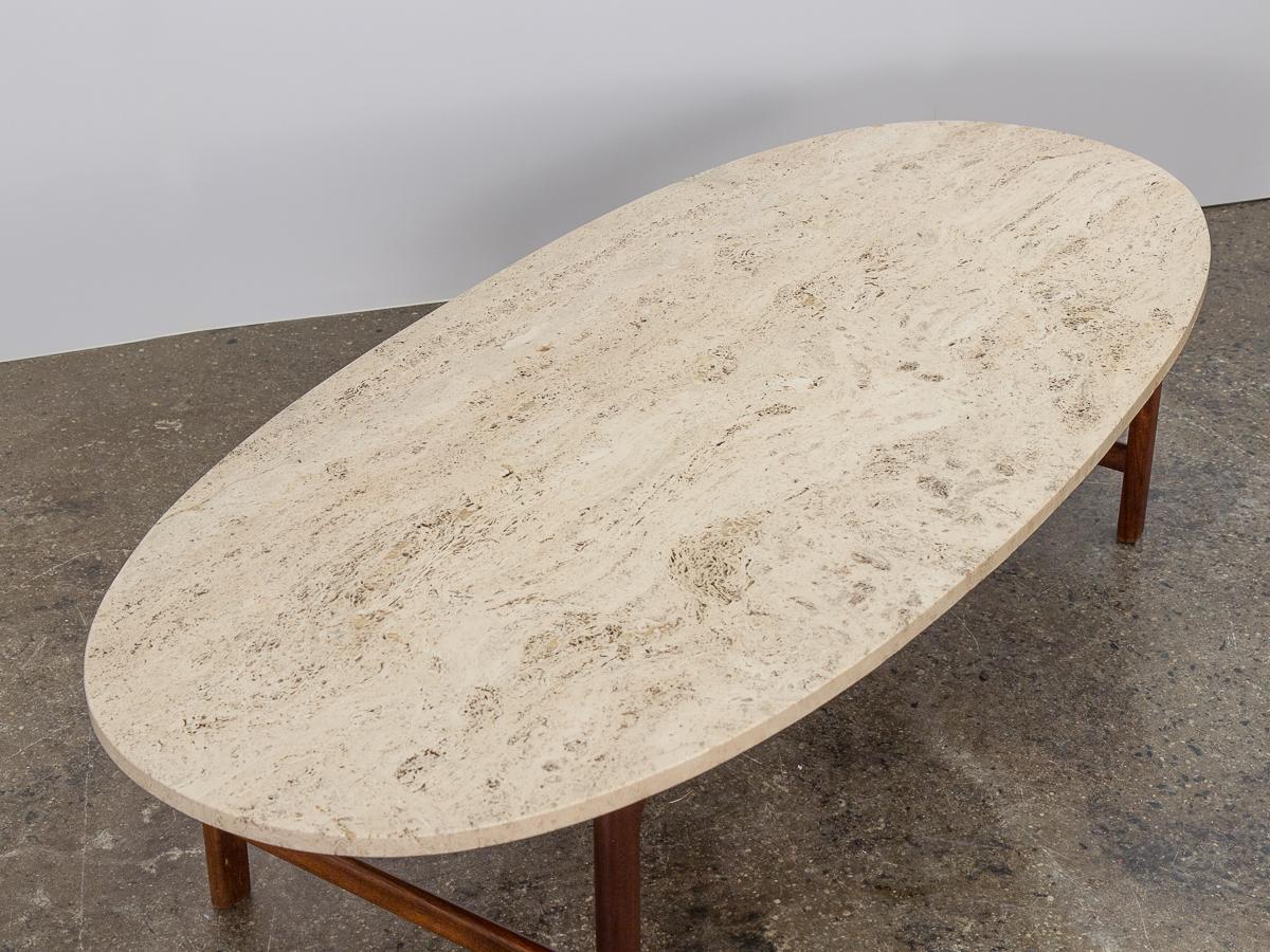 Polished DUX Travertine Coffee Table