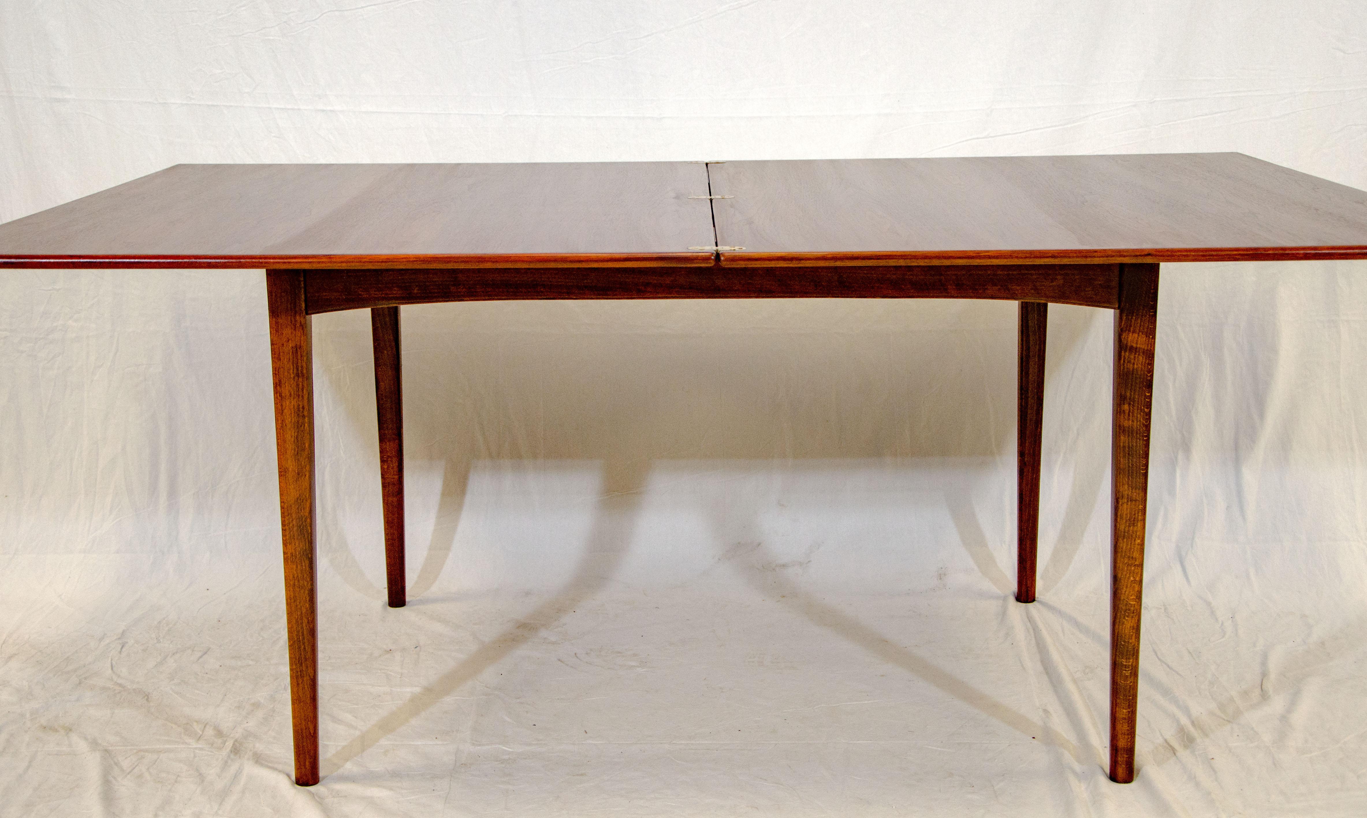 Scandinavian Modern Dux Walnut Flip-Top Dining Table