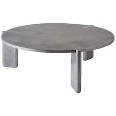 DVN Coffee Table in Solid Hand-Finished Aluminum by Pelle
