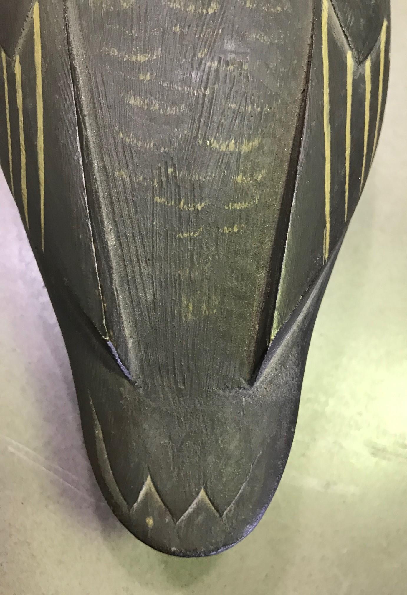 D. A. Nichol Señuelo de pato de madera tallada a mano, macho Cerceta canela en venta 3