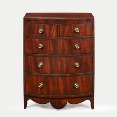 Dwarf 19th Century Bow Chest of Drawers