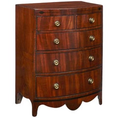 Dwarf 19th Century Bow Chest of Drawers
