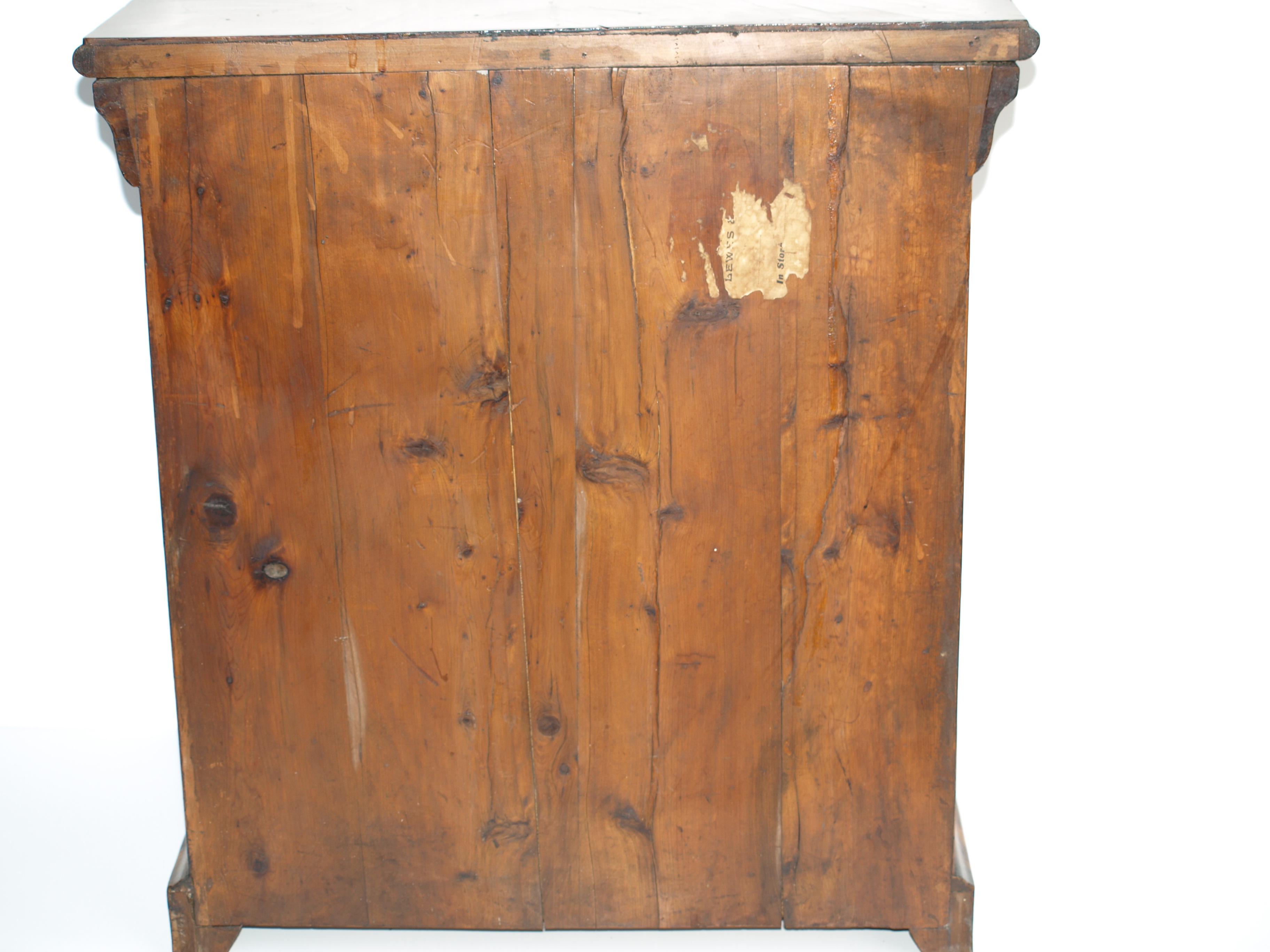 Dwarf Mid-19th Century French Yew Wood Five Drawer Chest of Drawers 2