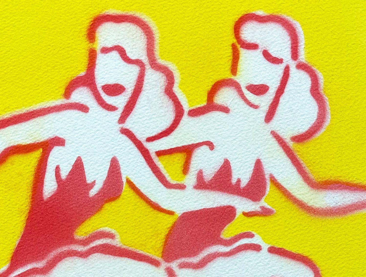 Continuous Entertainment, Mixed Media on Watercolor Paper - Pop Art Mixed Media Art by Dwayne Wolff