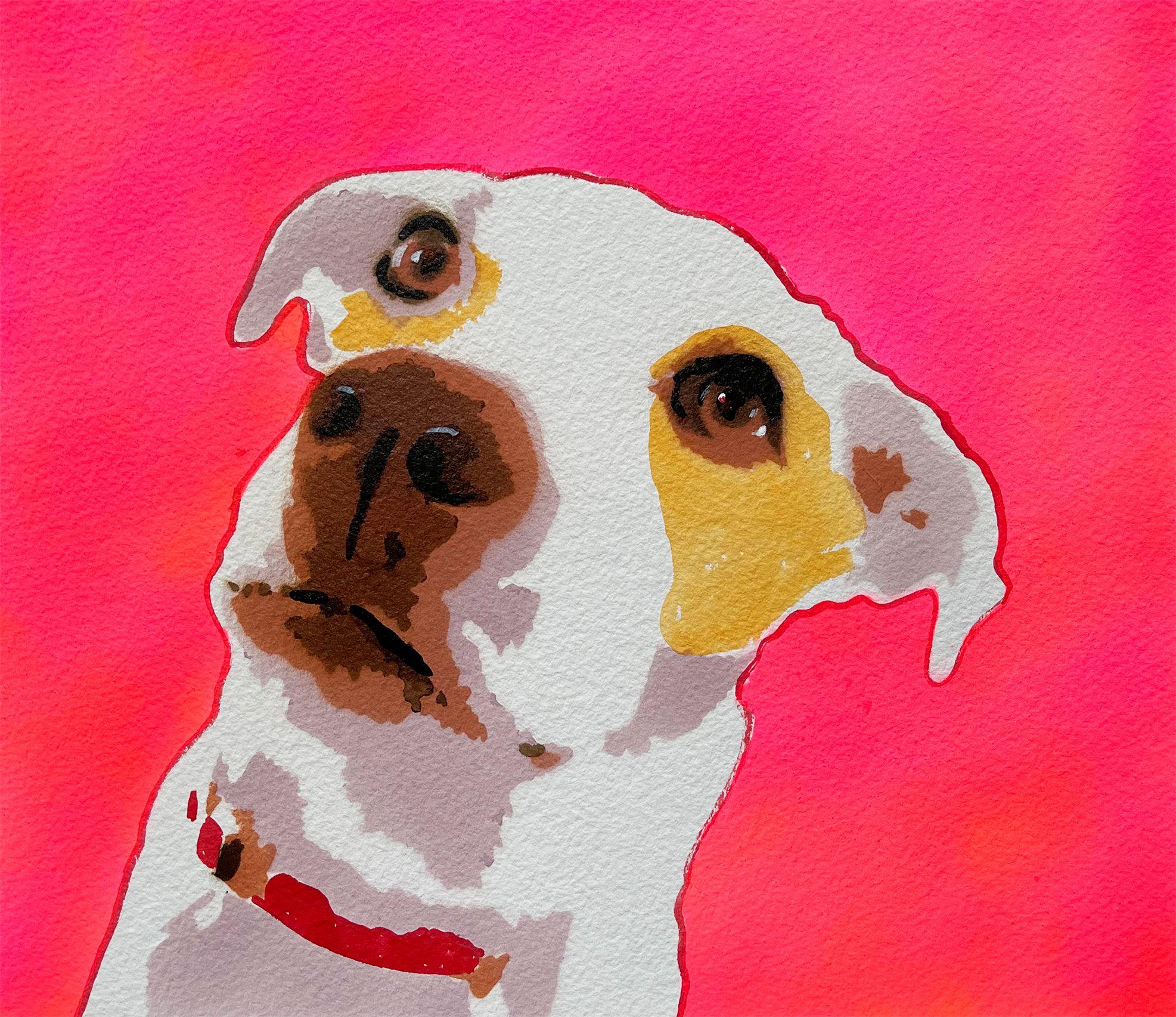 Tilt, technique mixte sur papier aquarelle - Mixed Media Art de Dwayne Wolff