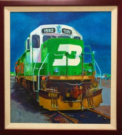 Engine, Painting, Oil on Canvas