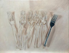 Fork Capades, Painting, Oil on Canvas