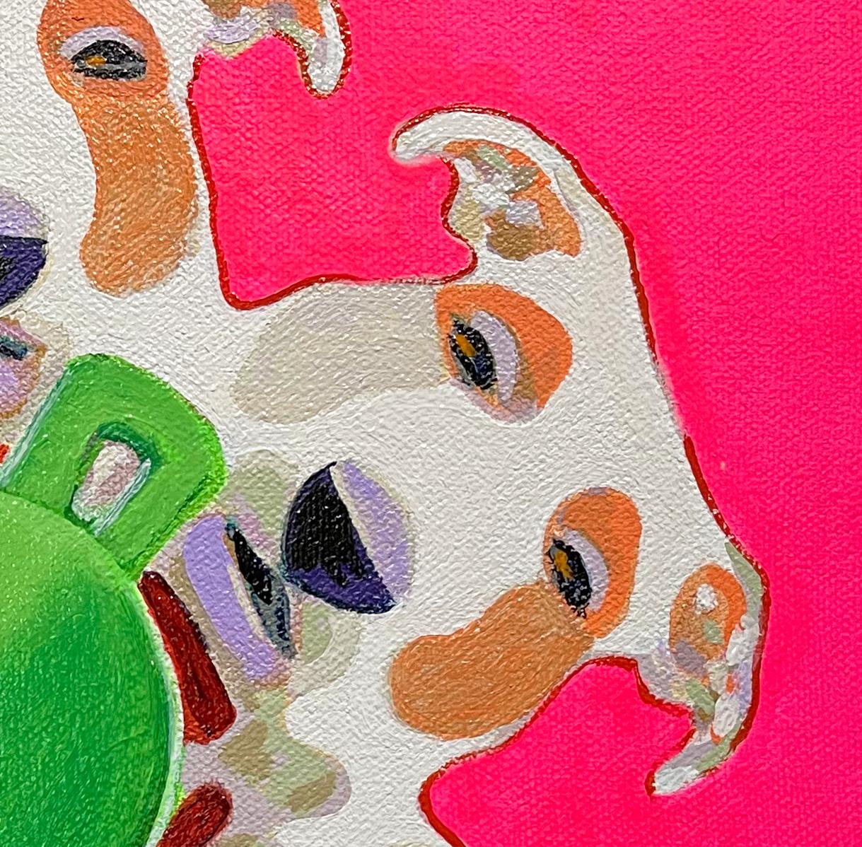 Jolly Ball, Pittura, Olio su tela - Painting Contemporaneo di Dwayne Wolff