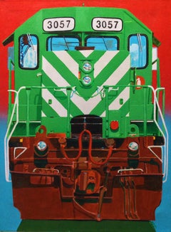 Train Face 1, Painting, Acrylic on Canvas