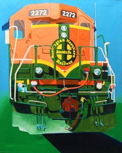 Train Face 2, Painting, Acrylic on Canvas