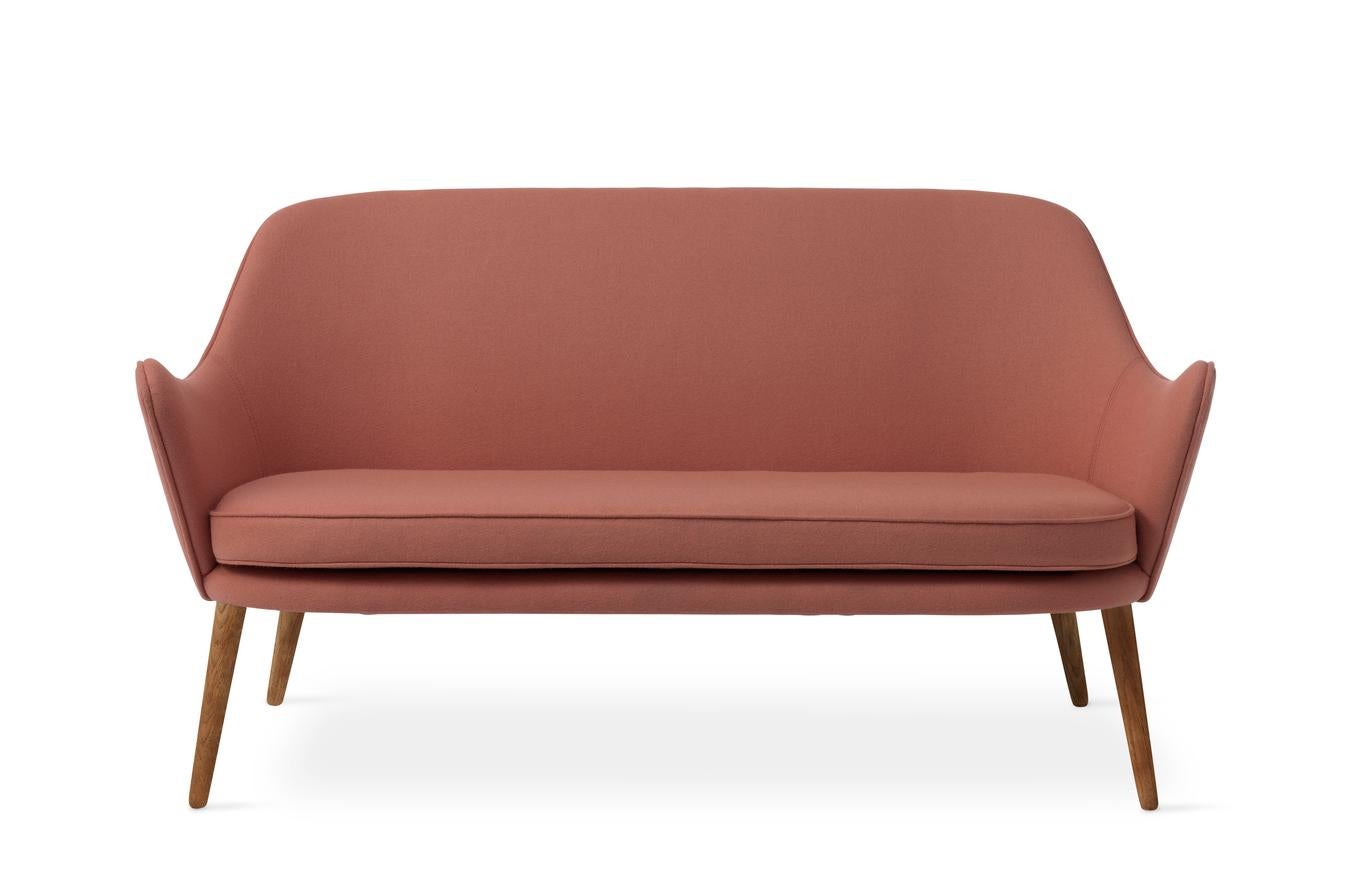 Dwell 2 Seater Blush by Warm Nordic
Dimensions: D137 x W66 x H 73 cm
Material: Textile upholstery, Solid smoked or white oiled oak legs, Wooden frame, foam, spring system.
Weight: 35 kg
Also available in different colours and finishes. Please