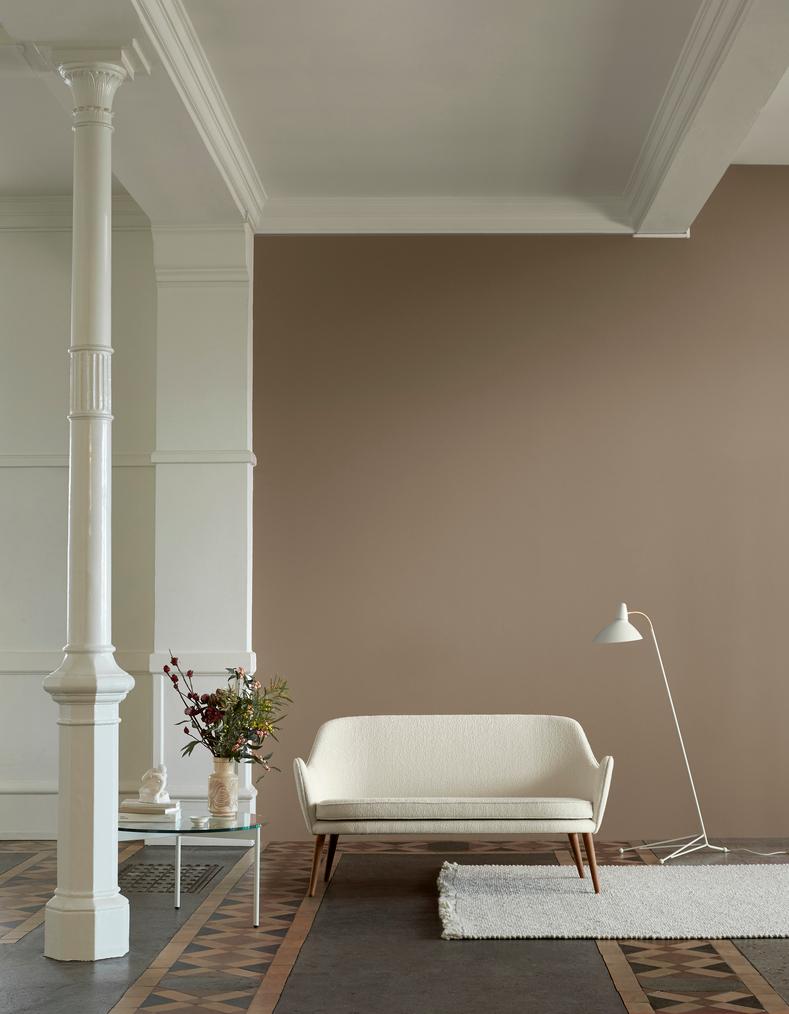 Cuir Dwell 2 Seater - Camel en soie par Warm Nordic en vente