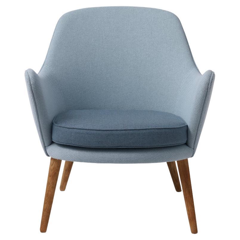 Dwell Lounge Chair Minty Grey Light Steel Blue by Warm Nordic For Sale