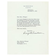 Dwight and Mamie Eisenhower Typed Signed Letters