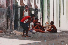 Baird-'Playing For Keeps' 2018- Acrylic- Signed