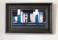 Blue In Between Acrylgemälde, Zeitgenössisch, Signiert, 2010er, Gerahmt