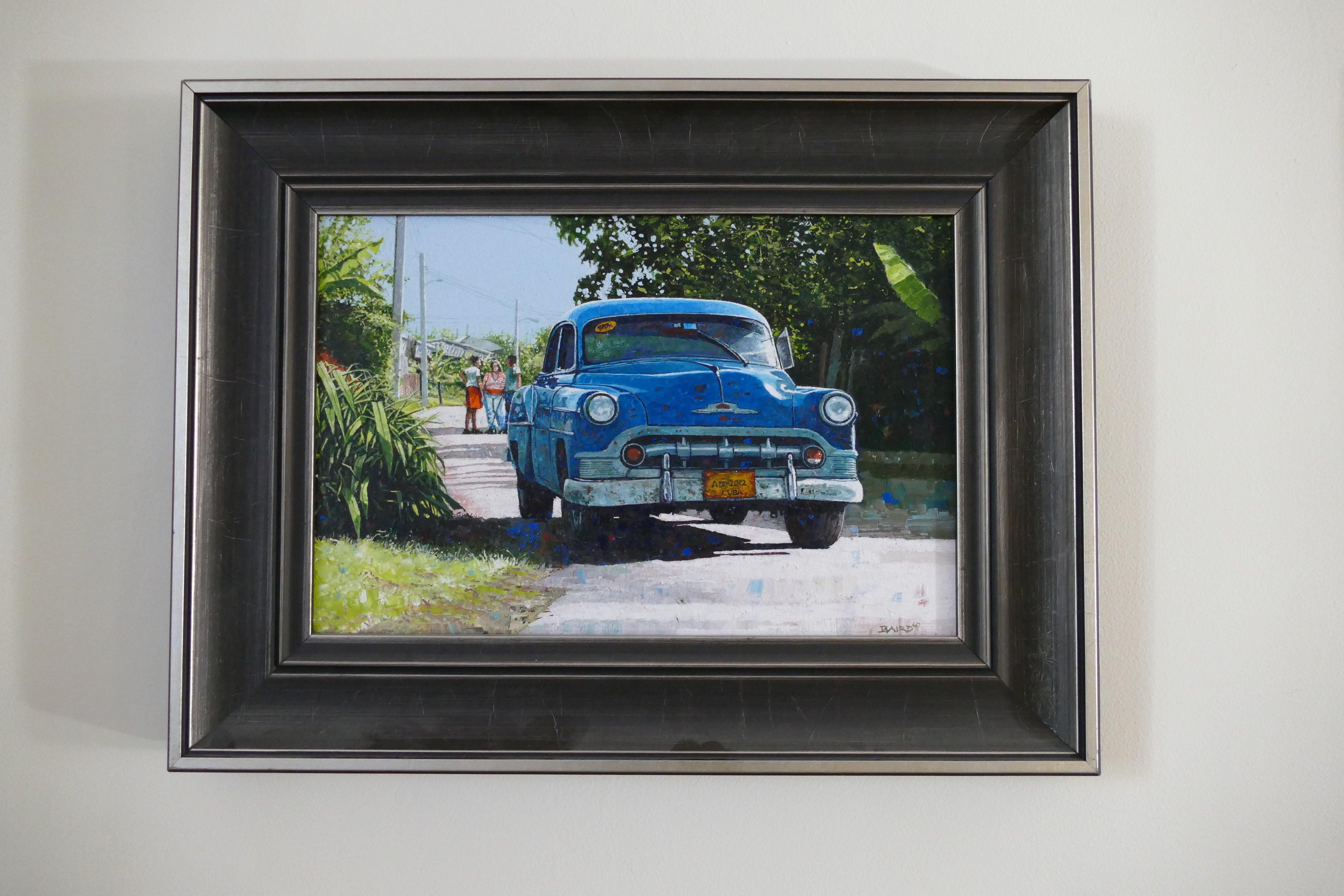 'Country Blue' 2019- Acrylic- Signed - Painting by Dwight Baird