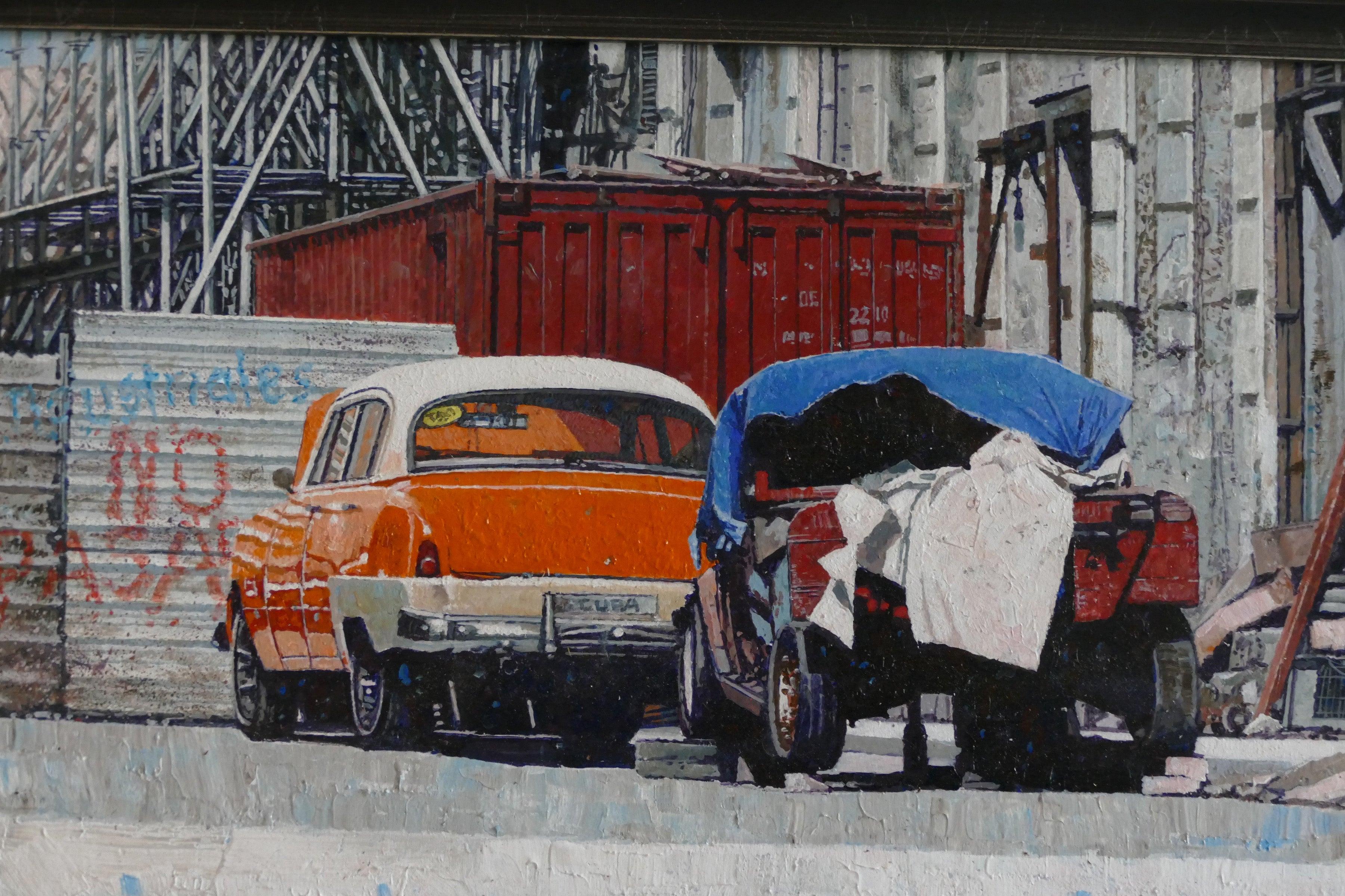 'Dead End Orange' 2020- Acrilico- Firmato - Painting Contemporaneo di Dwight Baird