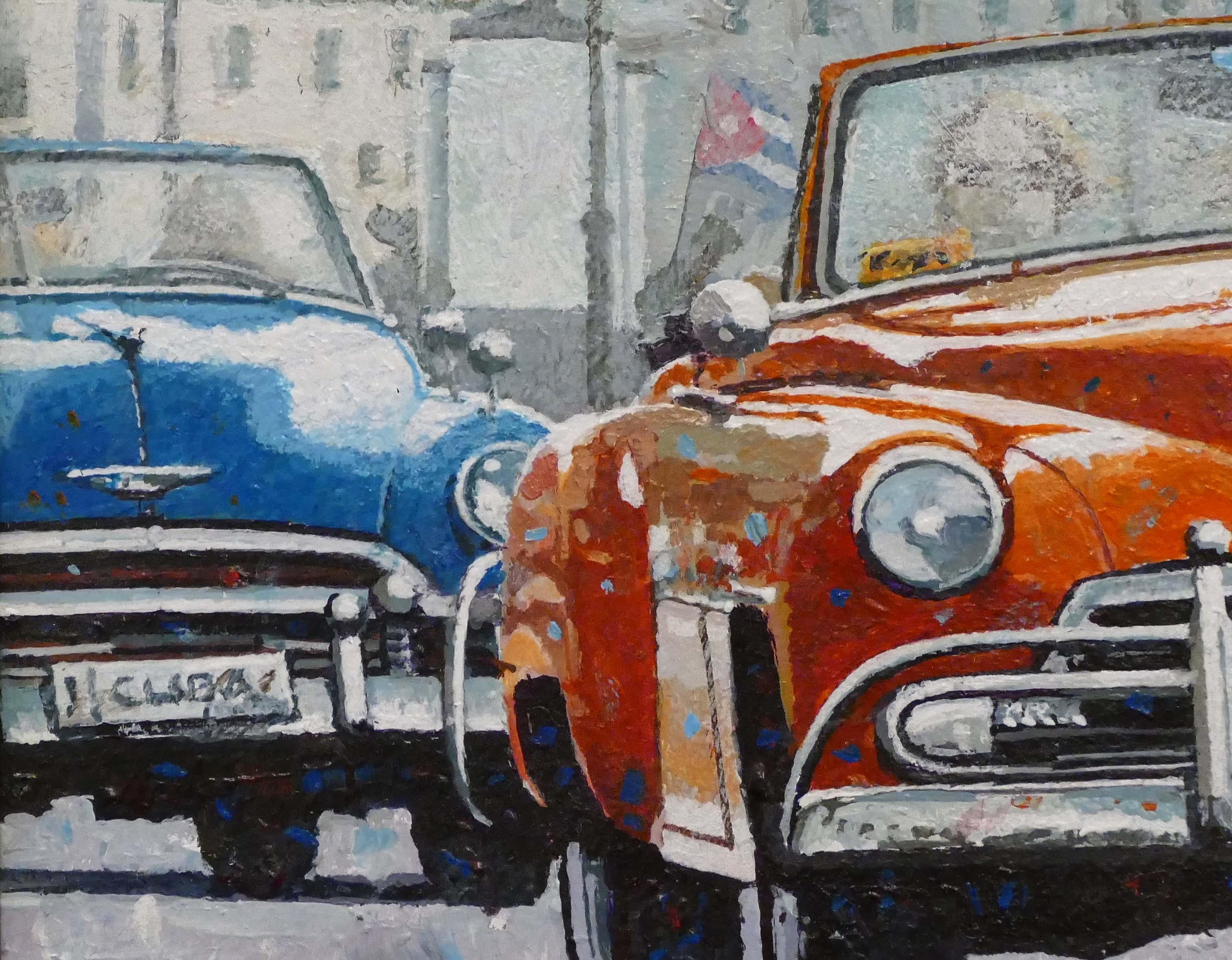 Arancione Avana - Painting Contemporaneo di Dwight Baird