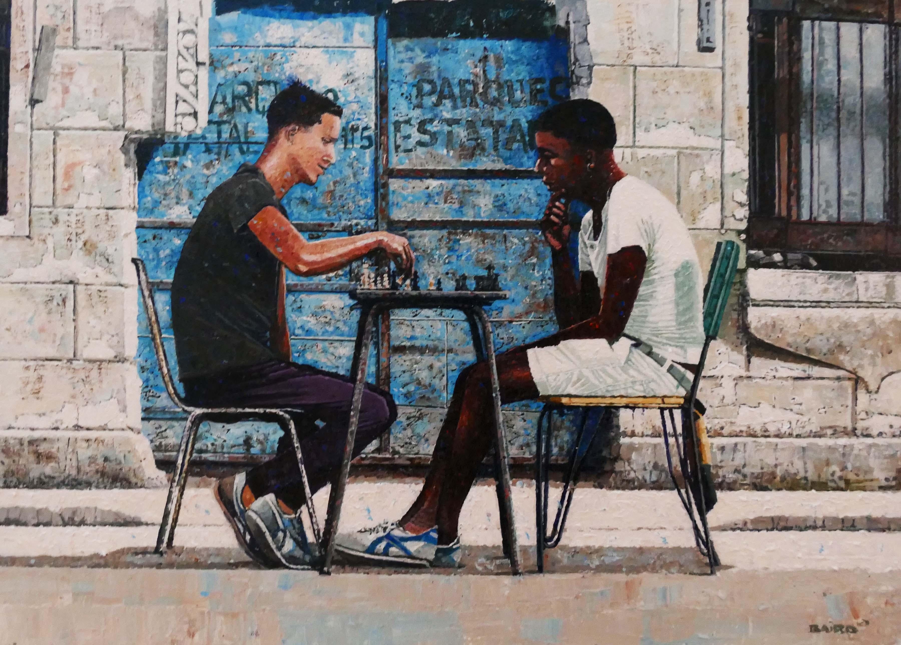 Landscape Painting de Dwight Baird - 'Parqueo Estatal' 2018- Acrílico- Firmado