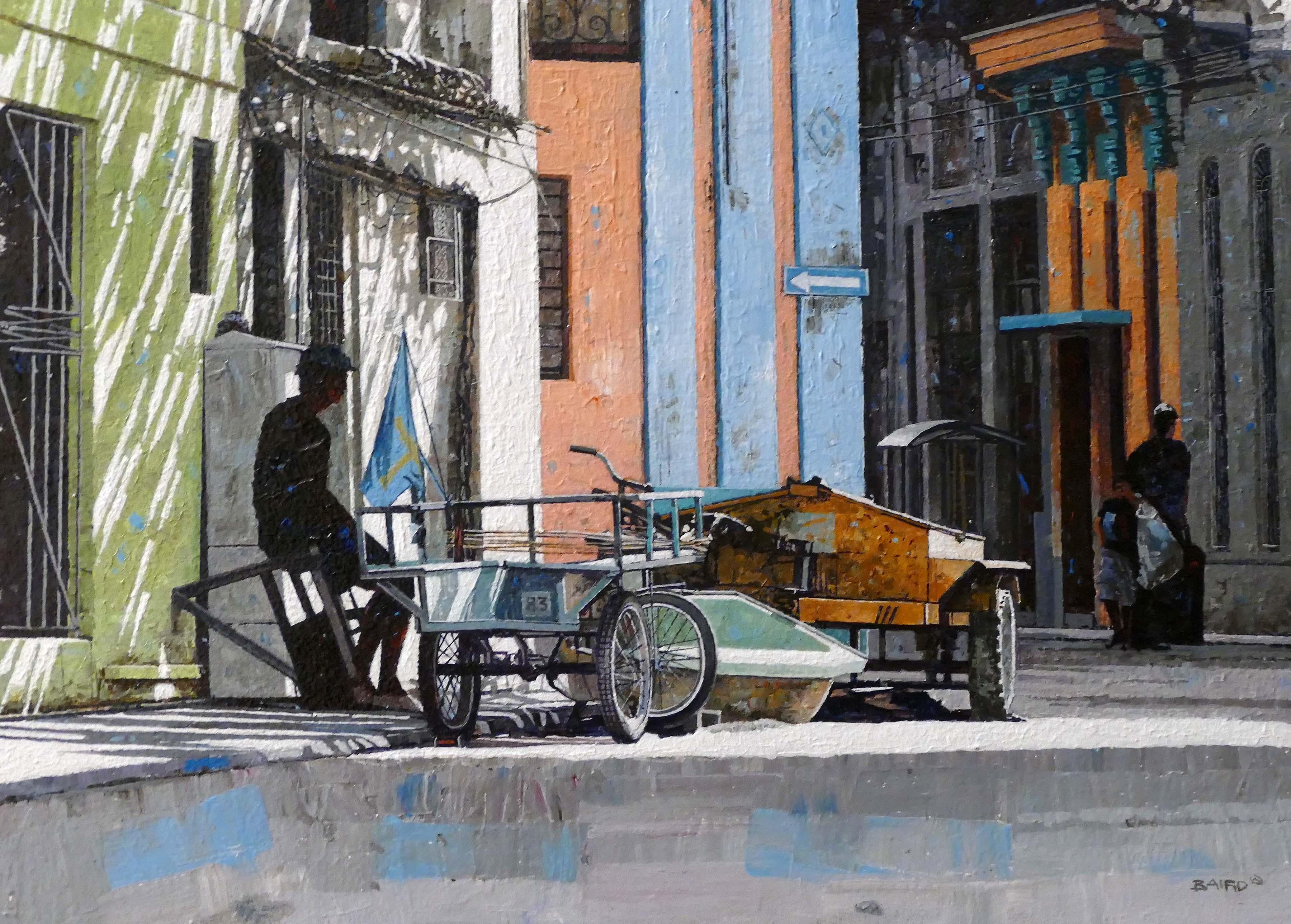 Landscape Painting di Dwight Baird - 'Angolo tranquillo' 2017- Acrilico- Firmato