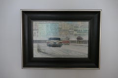 Ride The Mist Acrylic Painting, Contemporary Landscape, Signed, 2016